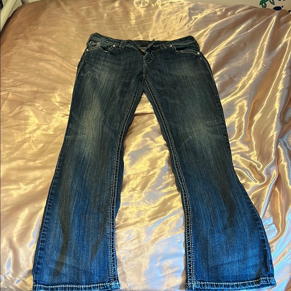 Silver Jeans Women's Dark Blue Boot Cut Jeans
